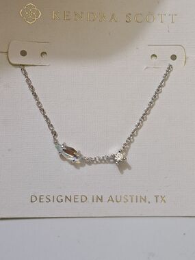 Kendra Scott Neclace Rhodium Over Brass